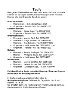 Taufe Infos