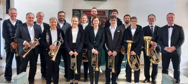 Bläser des Posaunenchors Untermichelbach